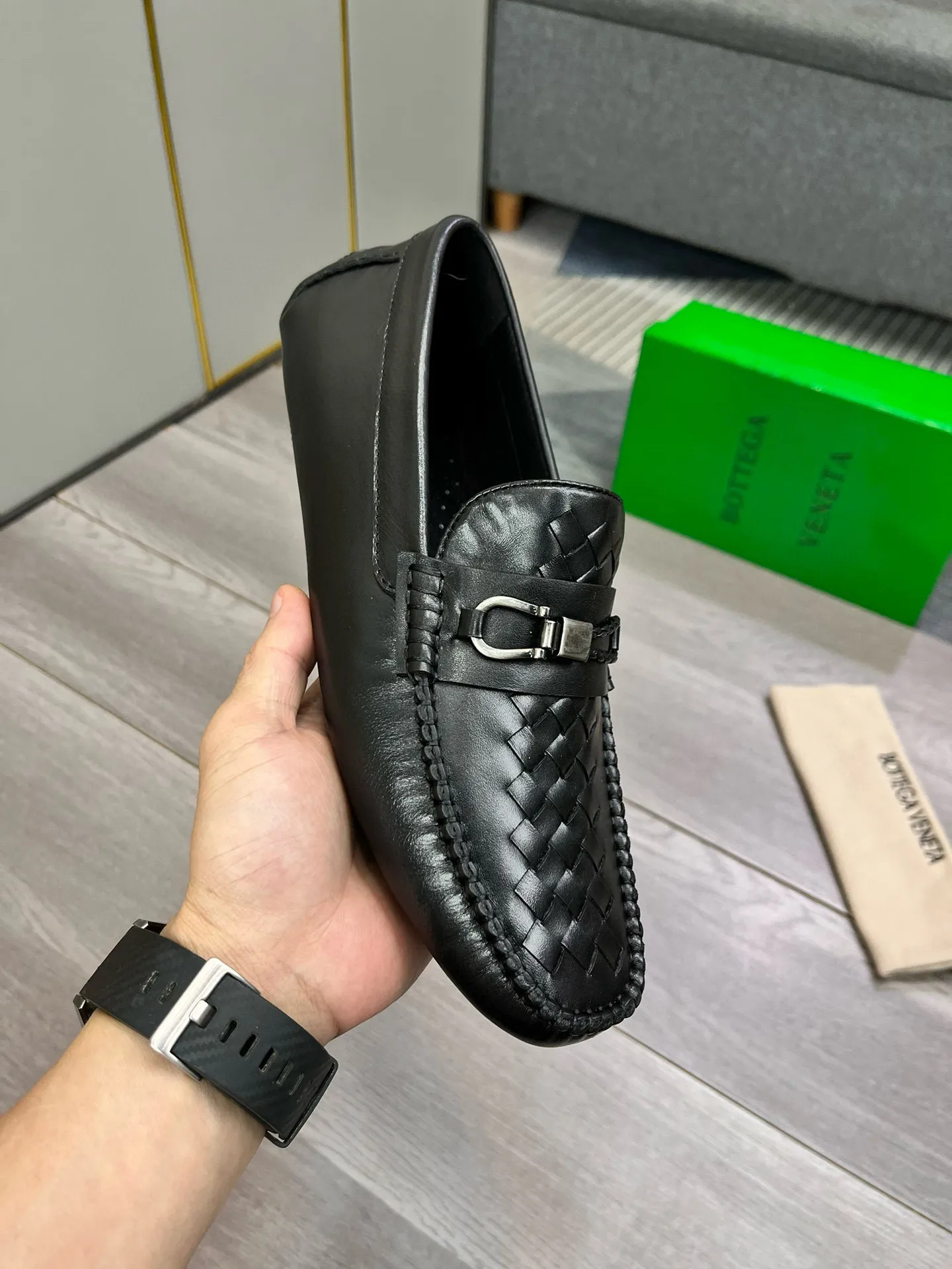 Factory price: 400💰BV new men's shoes original replica👉👉High-end men's casual beanie shoes/💞driving shoes! 🔊Upper imported cowhide woven, ☑️Sheepskin lining, one-step design, light and smart ☮☮Suitable for all kinds of travel, exclusive new style, real shot, size 38-44, (45 can be customized)